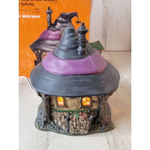 Dept 56 4025341 Hilda's Witch Haunt Halloween witch Hollow Village accessory cat - Picture 6 of 10